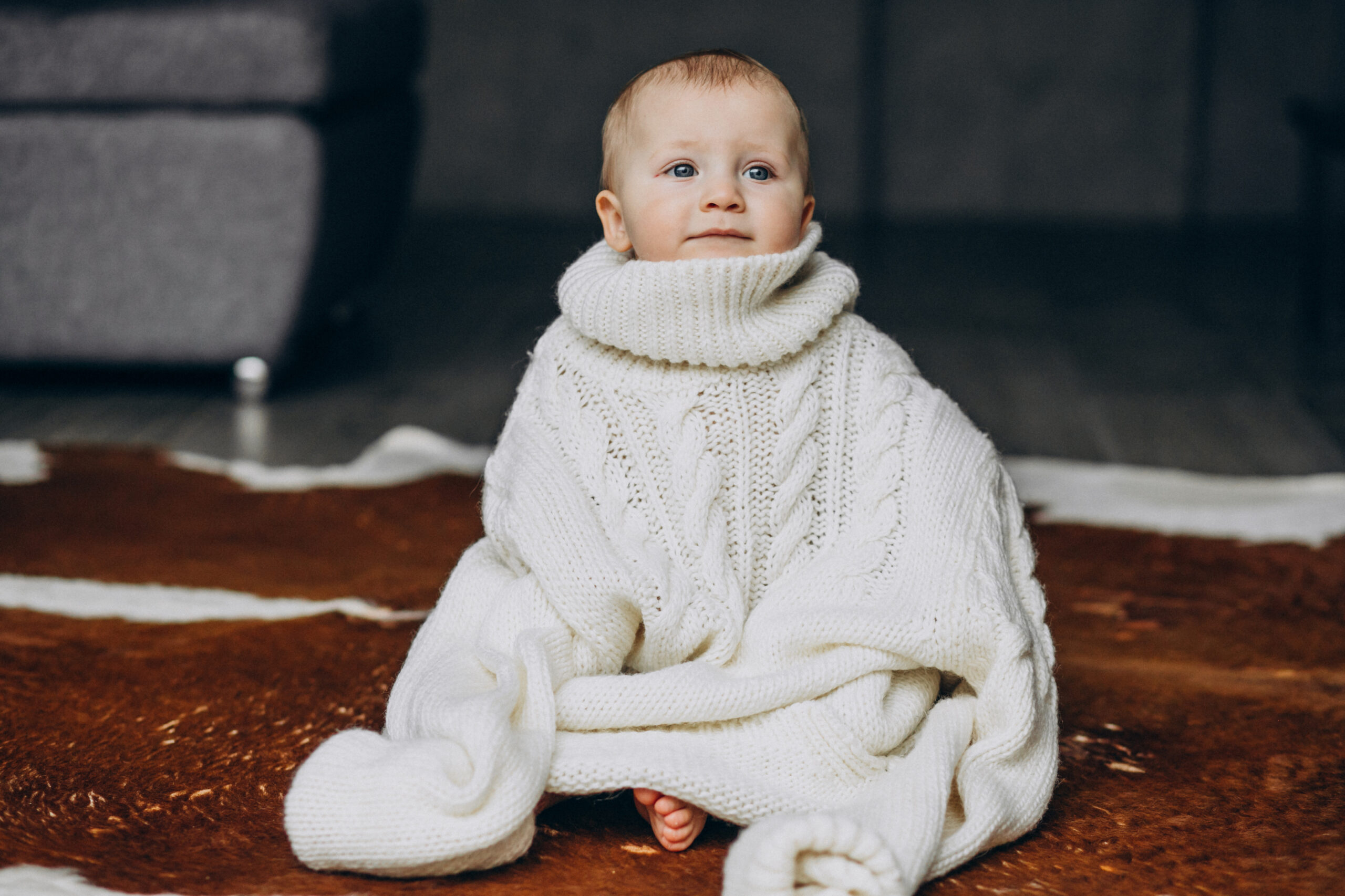 Baby in winter kleding