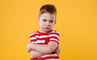 upset little boy