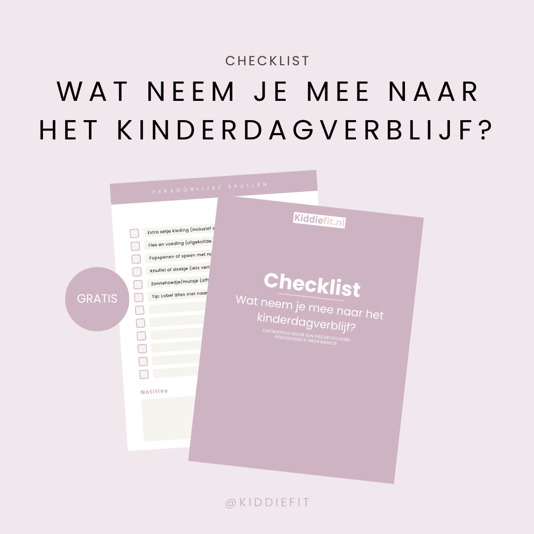 Checklist Wat neem je mee naar het kinderdagverblijf